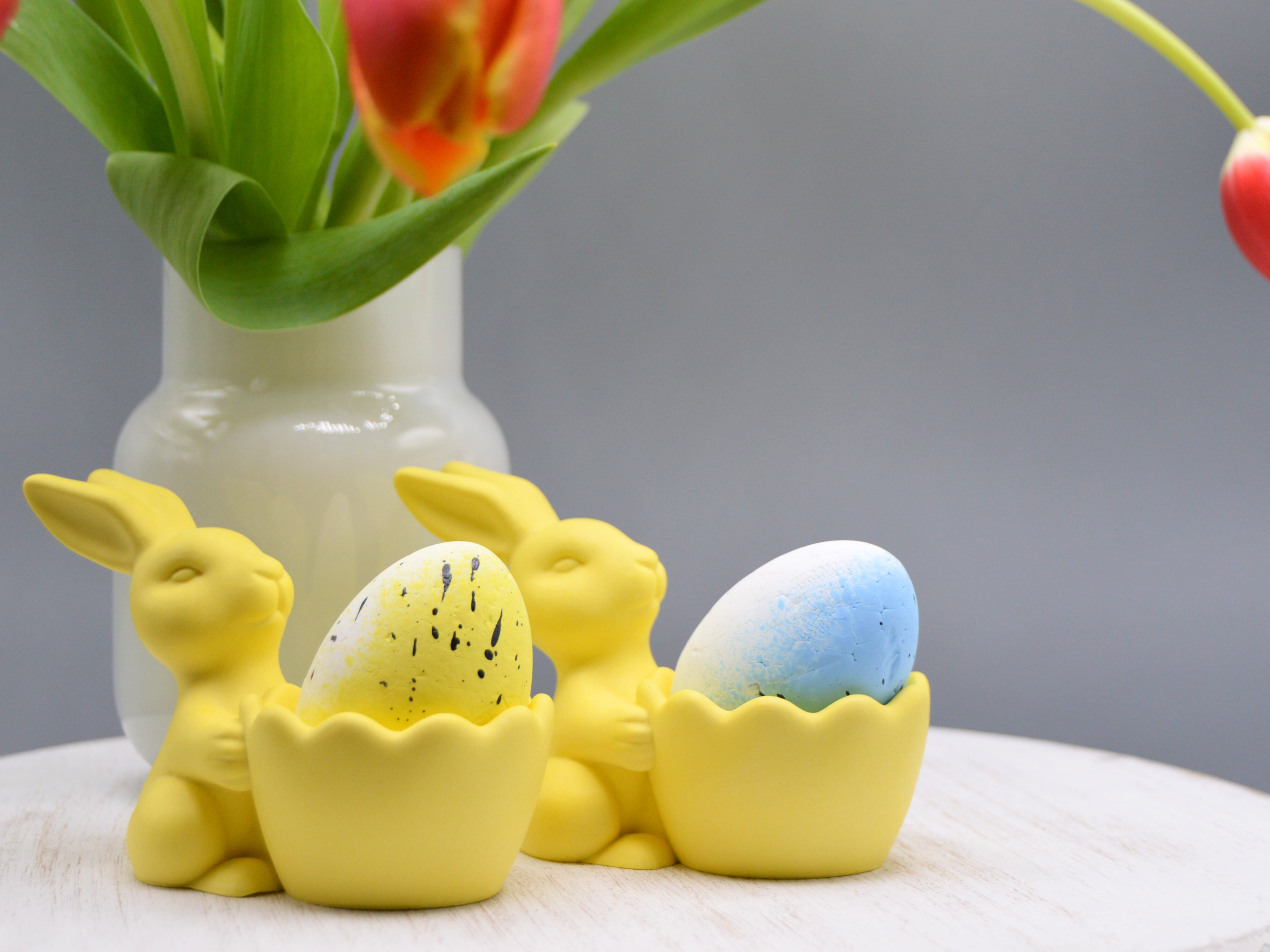 Bunny Egg Holder Set of 2 Yellow