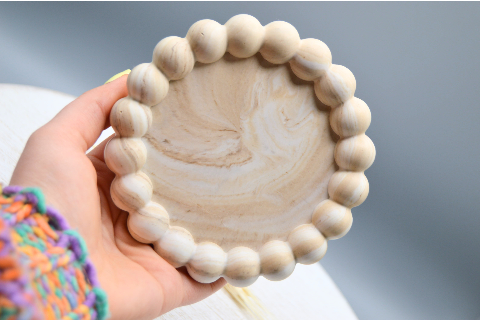 Bubble Tray Marble effect