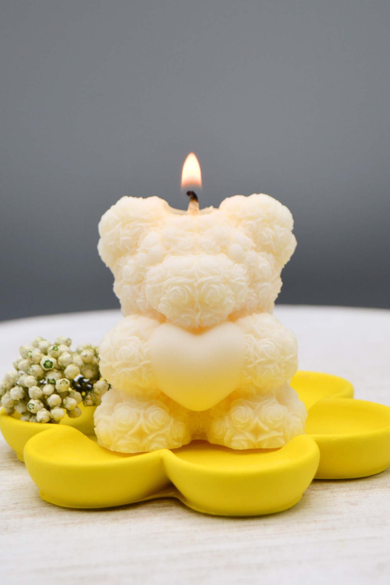 Mini Teddy and Mini Flower Tray Gift Set
