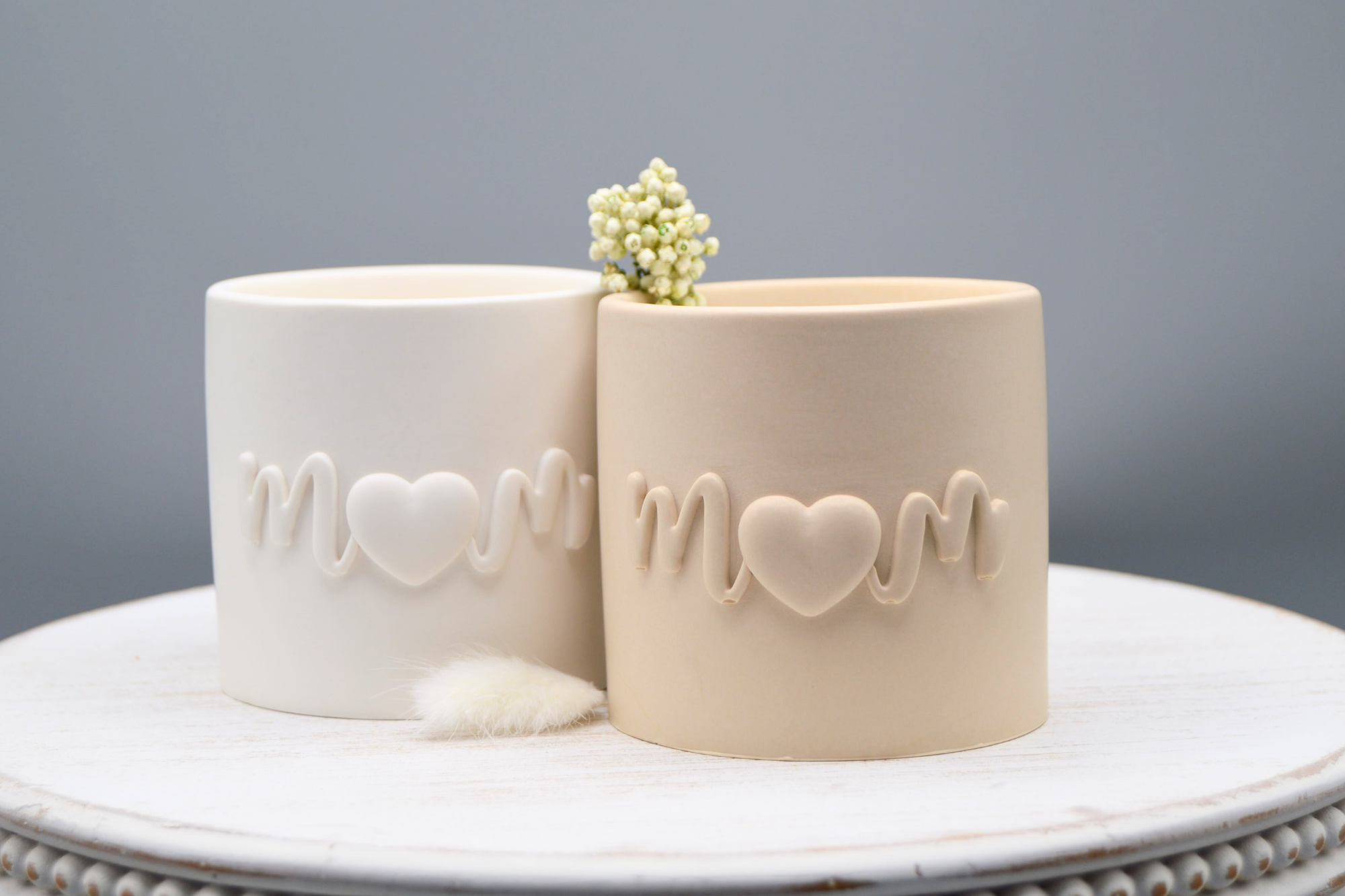 Mom Candle Peony & Blush Suede Scented