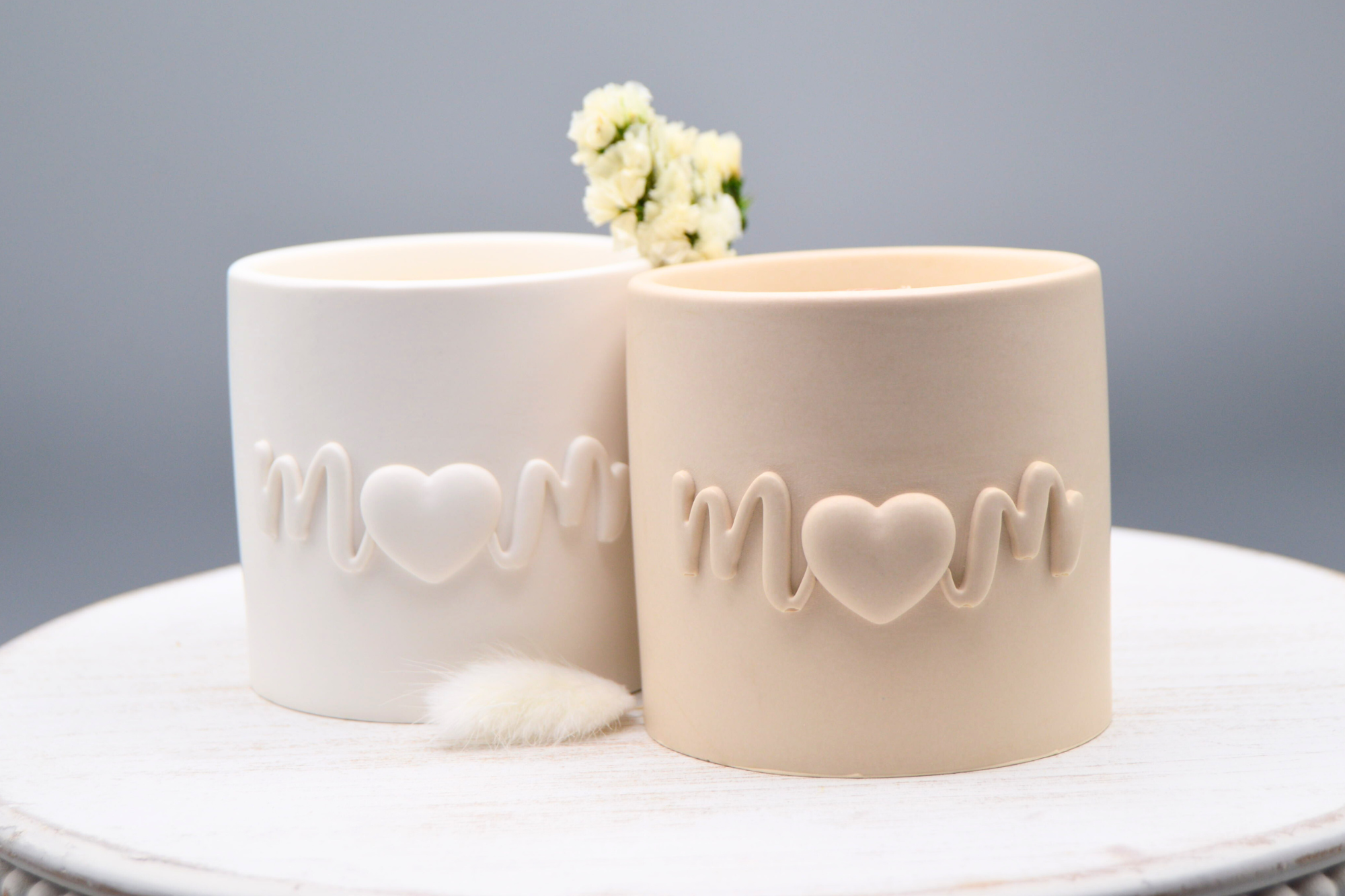 Mom Candle Peony & Blush Suede Scented