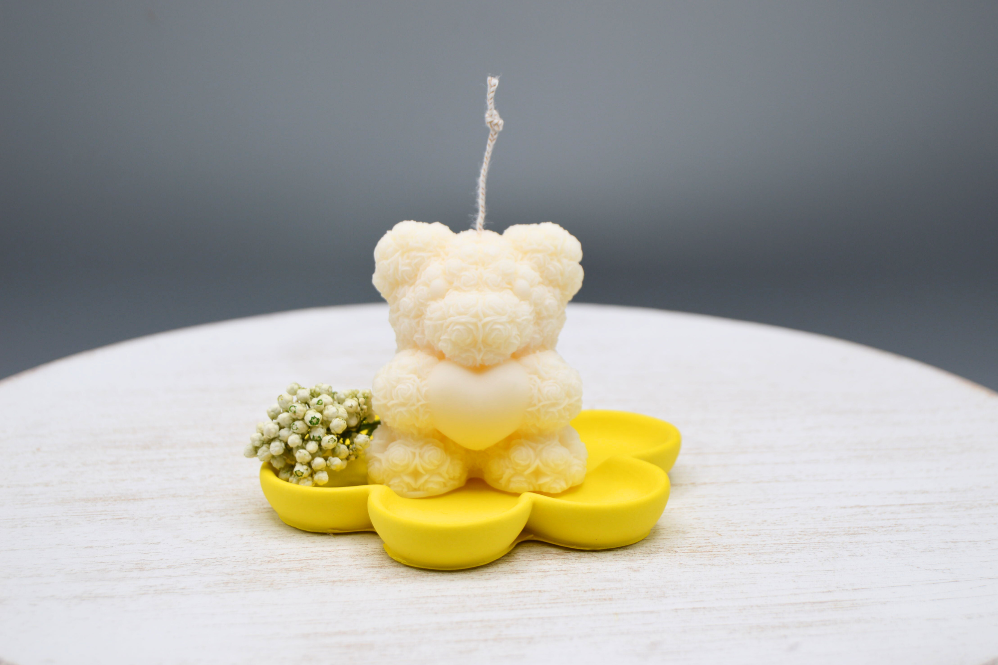 Mini Teddy and Mini Flower Tray Gift Set