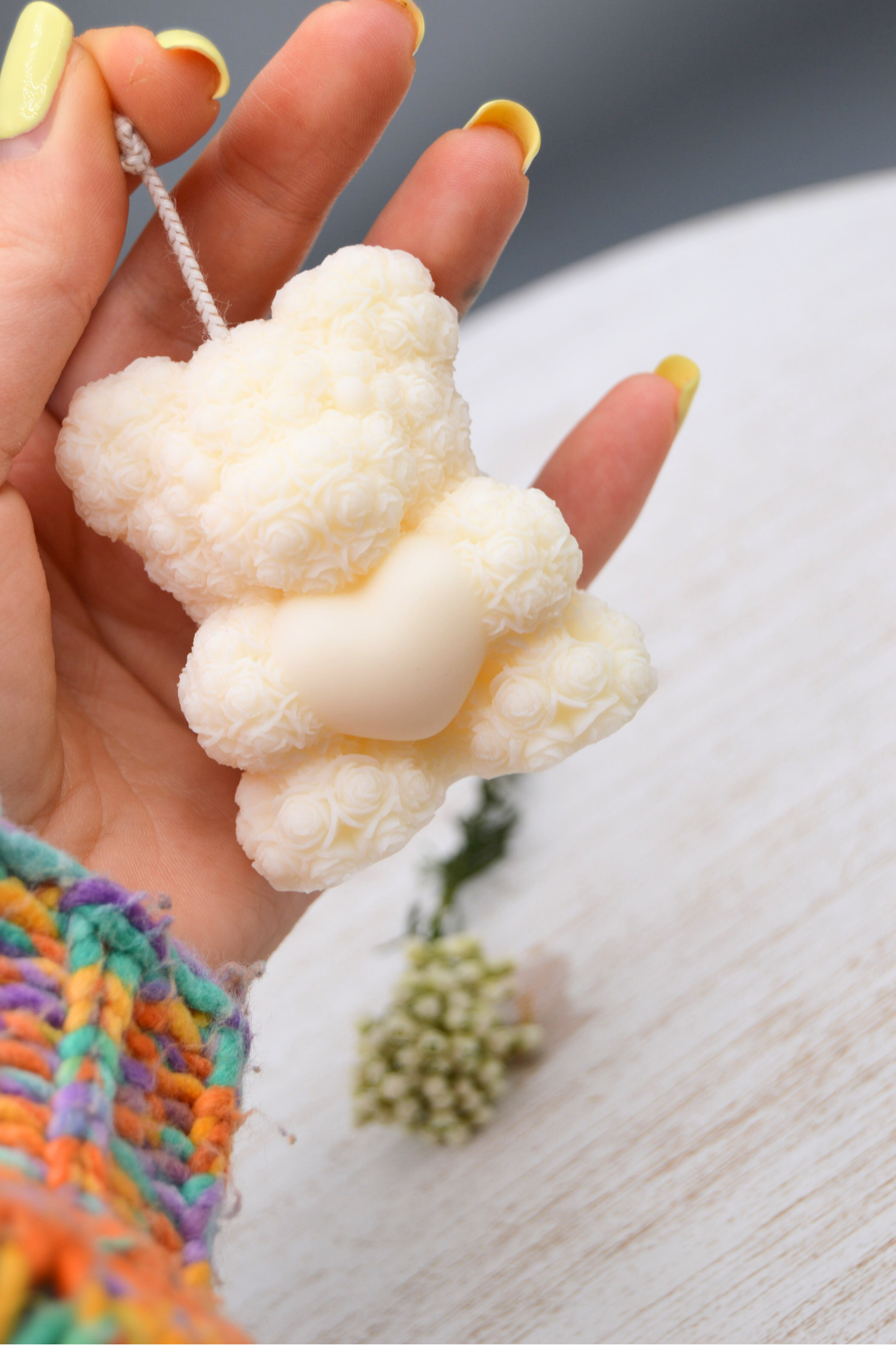 Mini Teddy and Mini Flower Tray Gift Set