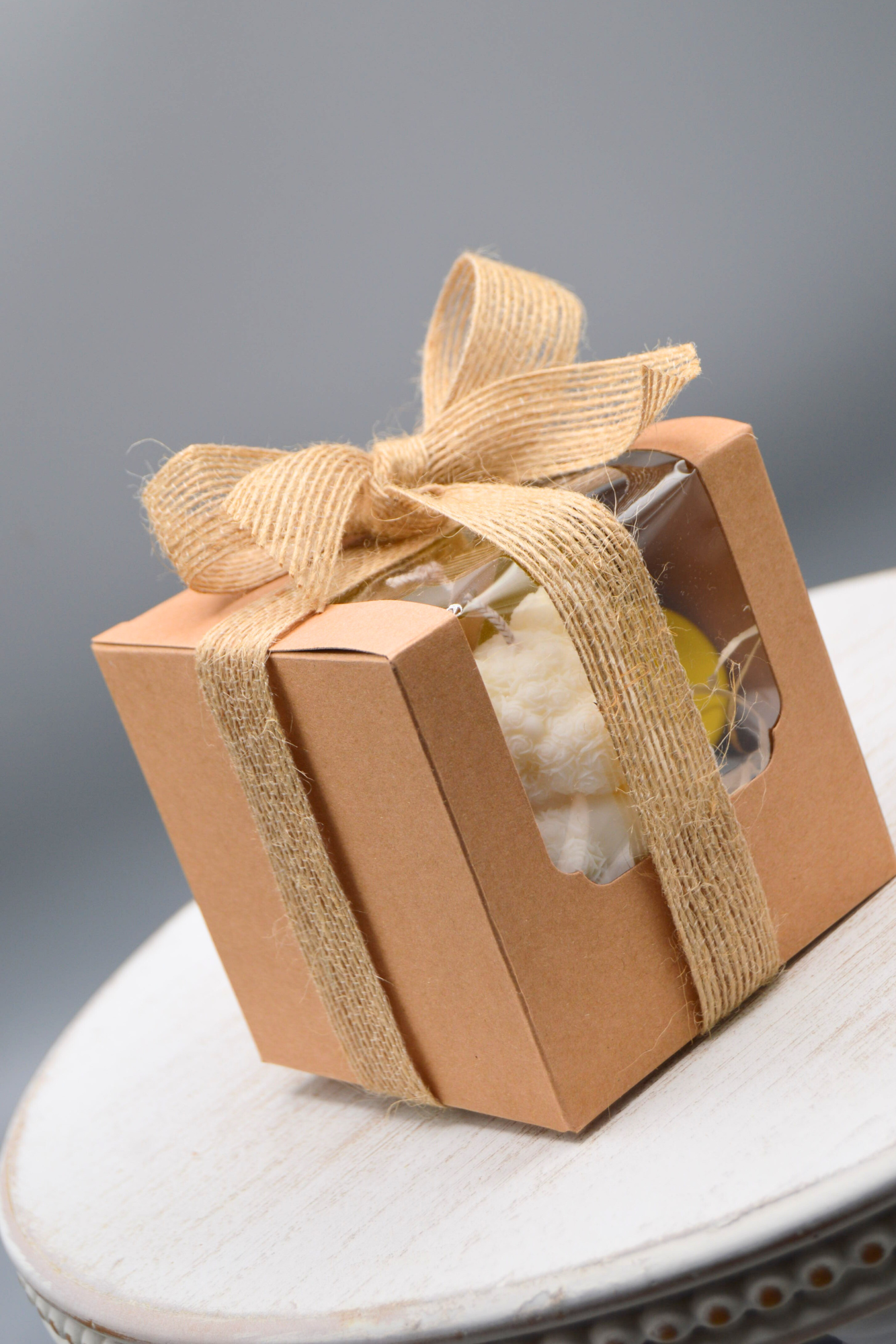 Mini Teddy and Mini Flower Tray Gift Set